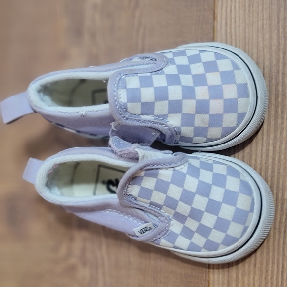 Toddler light purple checkered vans - Picture 6 of 6